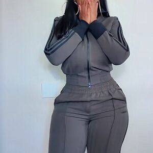 Adidas Women's Gray Track Suit